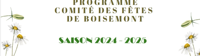 Programme CDF 2024 -2025