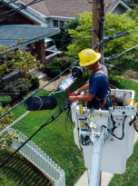Travaux poteau electrique