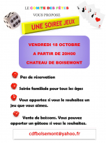 CDF soirée jeux 18 octobre 2024