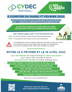 Flyer déchèteries 2022