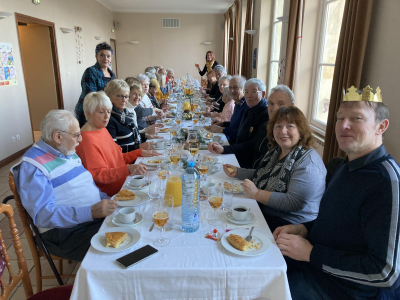 Convivialité autour d'une galette