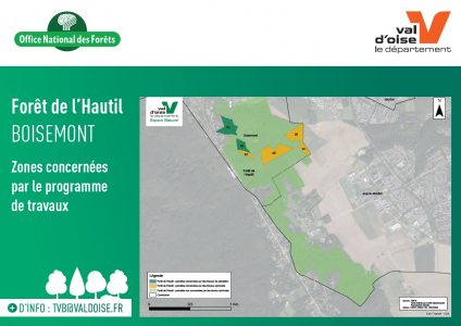 Carte des coupes 2023-2024 - Forêt de l'Hautil