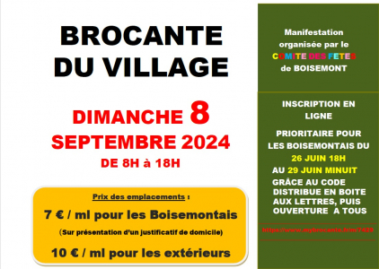 Affiche Brocante 2024