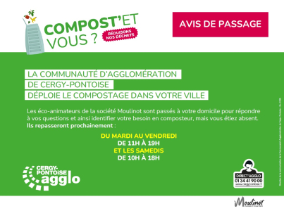 Campagne compostage - avis de passage