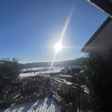 Le verger depuis la Grande rue par Louisa