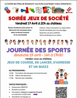 Evènements avril 2026 CDF 